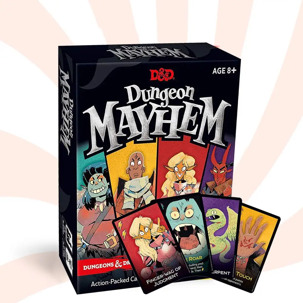 120 шт английская карточная игра для подземелья Mayhemings драконы смешные игры для вечерние семьи 2-4 игроков