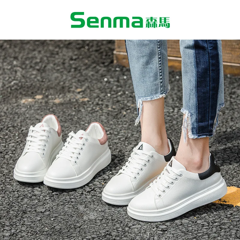

Semir 2019 New Style Spring And Autumn Elevator Shoes Fashion Shoes Thick Bottomed Sports Footwear Women's Korean-style Versatil