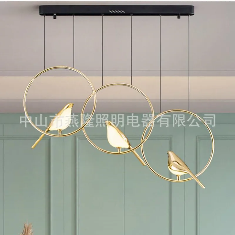 Nordic Modern Design Golden Bird светодиодные подвесные светильники для спальни кухни столовой