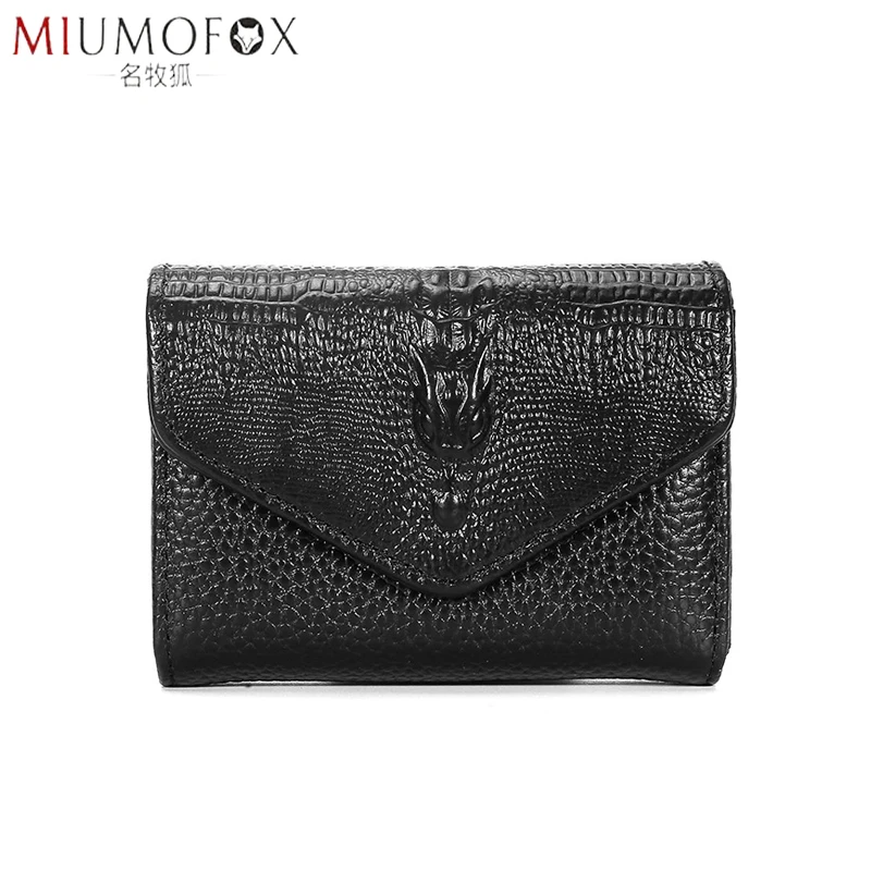New Crocodile Pattern Genuine Leather Wallet Unisex Business Card Holder Cards Bag Rfid Blocking ID Credit Card Case Organizer