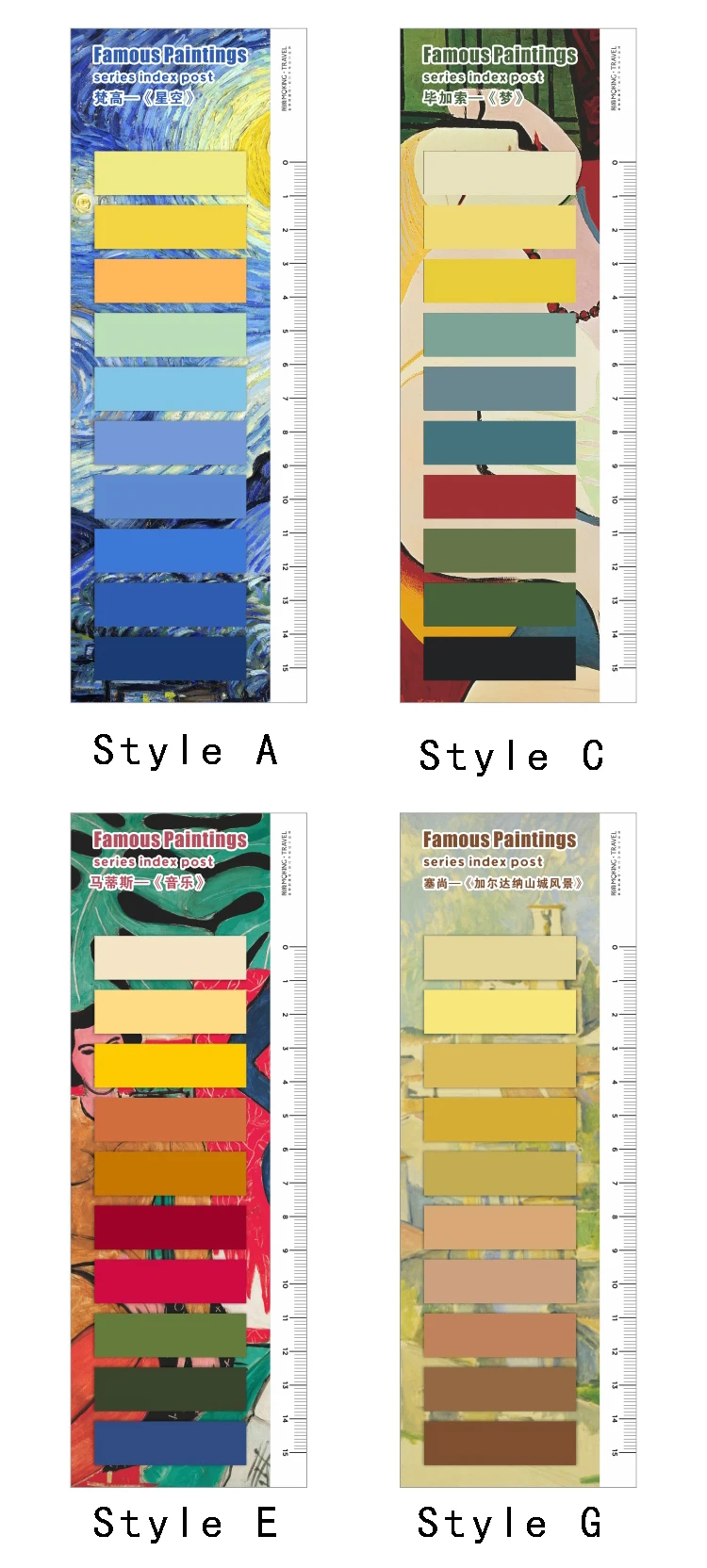 Mr.Paper 150 Pcs/set 8 Designs Famous Painting Index Sticker Series Memo Pads Self-Adhesive Creative Hand Account DIY Stickers Mr.Paper 150 Pcs/set 8 Designs Famous Painting Index Sticker Series Memo Pads Self-Adhesive Creative Hand Account DIY Stickers