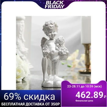 

Figurine "Angel with an umbrella" mother of pearl, 23 cm