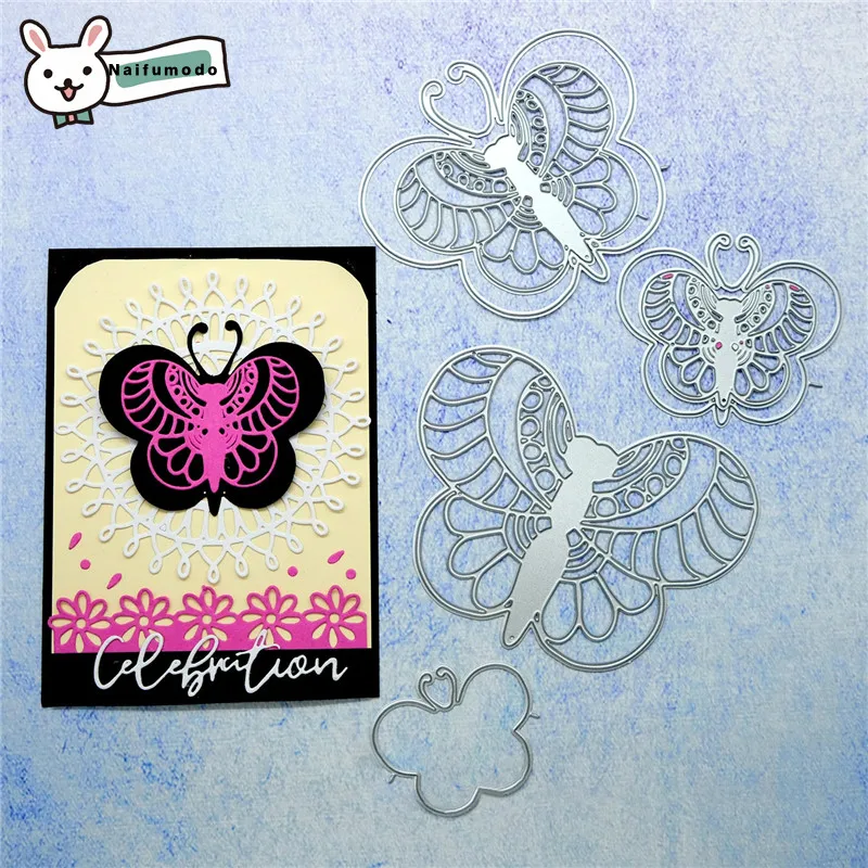 

Naifumodo Cutting Dies Metal Dies Butterfly Colloection Die Scrapbooking Album Card Making Embossing Stencil Diecuts Decoration