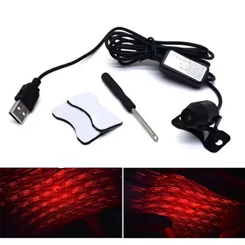 

Car Atmosphere Ambient Star Light Christmas Interior Decorative Lamp DJ Colorful Remote Control Spotlight LED Light USB Plug