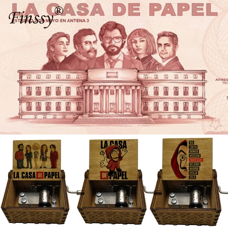 La Casa De Papel Dali тема Песня Bella Ciao движение музыкальная шкатулка аксессуары фильм бумажный дом праздничное украшение для подарка ювелирные изделия