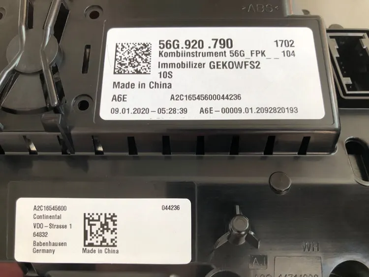 Lcd display instrument cluster display Skoda Kodiaq LCD virtual cockpit cluster 56G 920 790