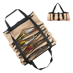 WESSLECO – sacs de rangement pour outils de voiture, sac à outils à enrouler avec bandoulière, accessoires de voiture, coffre de rangement automatique 