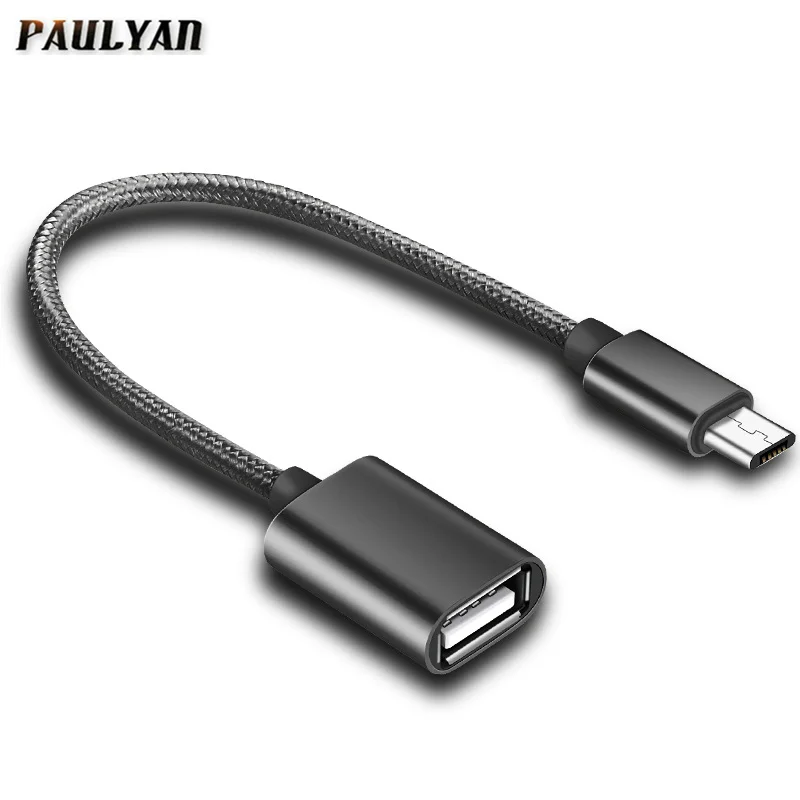 Металлический корпус Micro USB OTG кабель адаптер для Xiaomi Redmi Note5 Micro USB разъем для huawei планшета Android USB 2,0 OTG адаптер