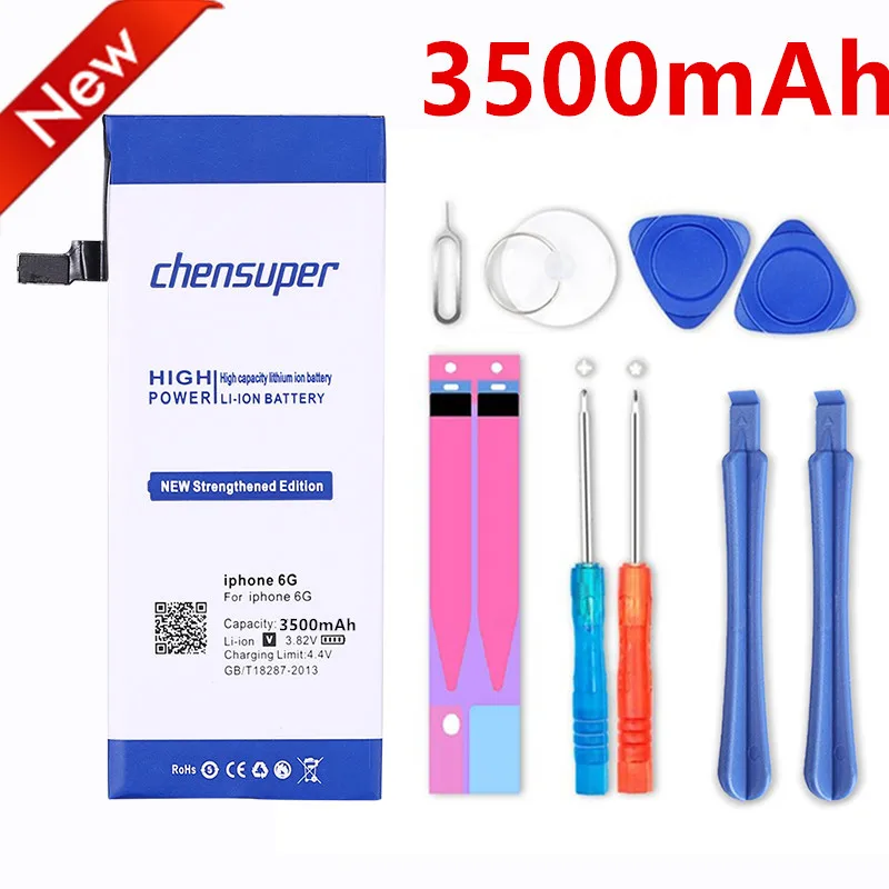 Chensuper 3080 Mah Batteria Di Ricambio Usa Per Apple Iphone 6 Per Iphone 6 4.7 Inch Per Iphone 6G Iphone 6G Iphone 6 +
