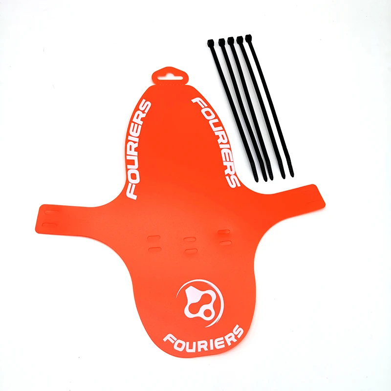 Front Fender Orange FOURIERS AC-MG001 MTB велосипед Quick Release Крыло Передняя вилка PP 27 г запчасти для велосипеда - Цвет: Front Fender Orange