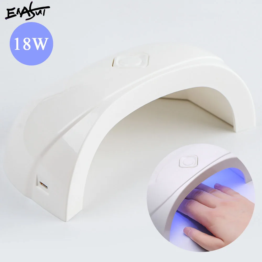 ENASUI профессиональный белый 110 V-240 V USB 18W Светодиодный сушильный аппарат для сушки ногтей УФ-светильник для сушки ногтей лампа для сушки ногтей