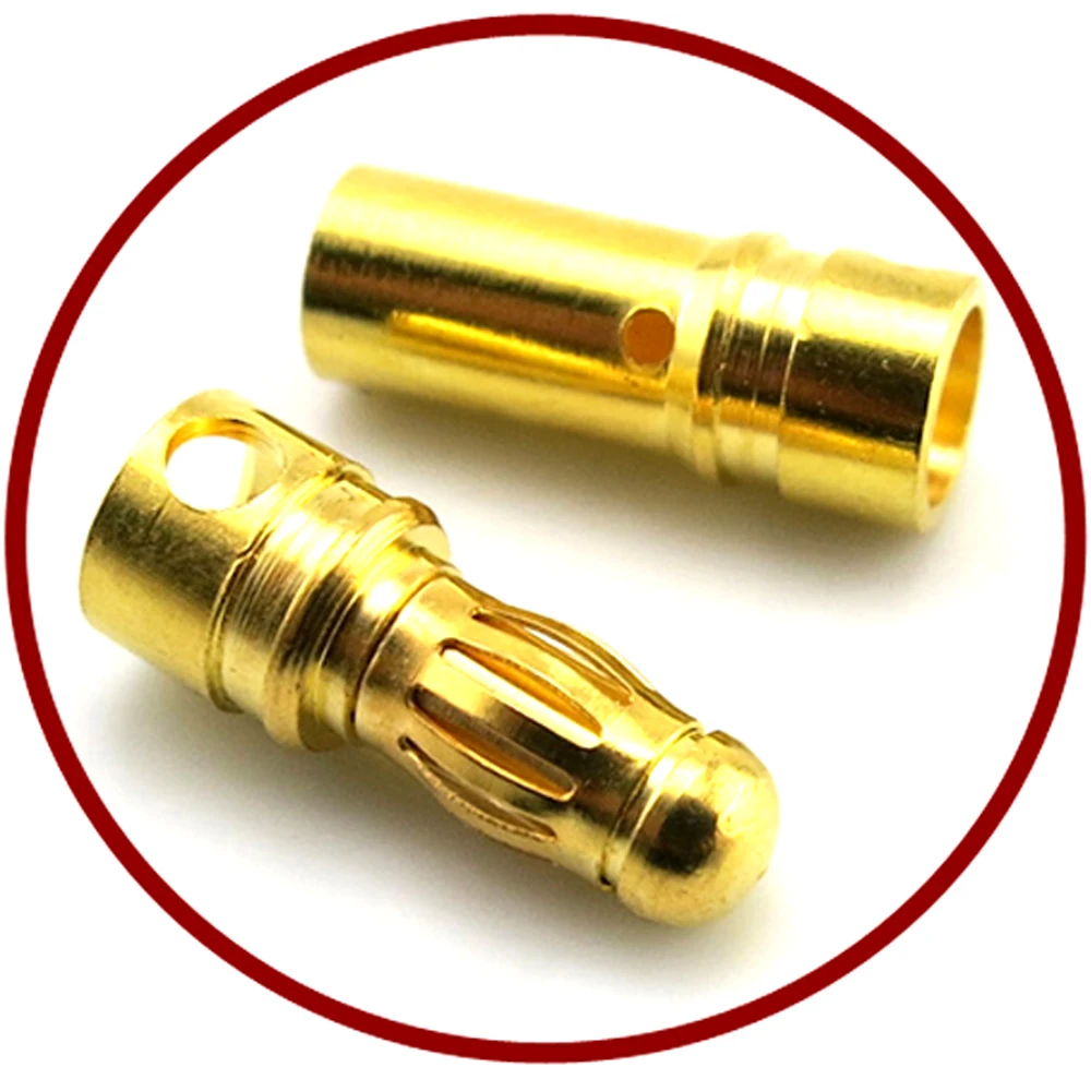 

10 SET 3.5MM Banana Head Multi-axis Aviation Model Accessories UAV Outranner Brushless motor Connecting Plug With ESC