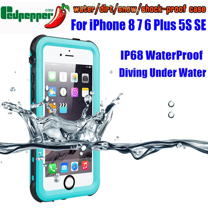 

Waterproof Case For IPhone 6 Plus SE 5S Original Dot Series IP68 Diving Underwater PC TPU Cover For IPhone 7 8 ISE3