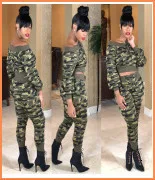 Женский комплект, геометрический лоскутный Топ с длинным рукавом на молнии+ облегающие штаны, комплекты из двух предметов, спортивные костюмы, Спортивная уличная одежда