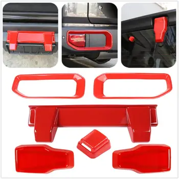 

for Jeep Wrangler JL 2018 Car Exterior Accessories Rear Fog Lights Lamp Cover Windshield Wiper Sprinkler Trim Rear License Plate