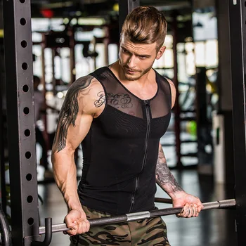 

New Men Waist Trainer Belly Control Body Shaper Slimming Shapewear Man Shapers Corrective Posture Vest Modeling Underwear Corset