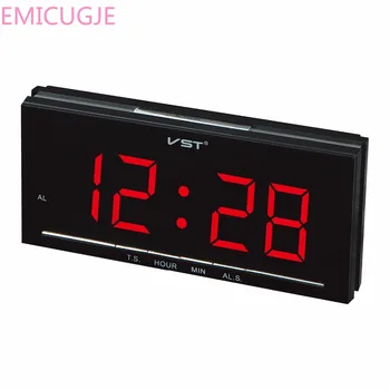 

1.8 inches LED display digital alarm clock with EU plug Home desktop electronic alarm clock Student's gift clock