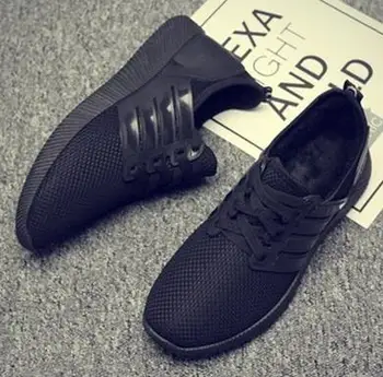 

Running Shoes Men Sneakers Comfortbale Ladies Lace Up Flat Walking Good Quality Shoes Breathable
