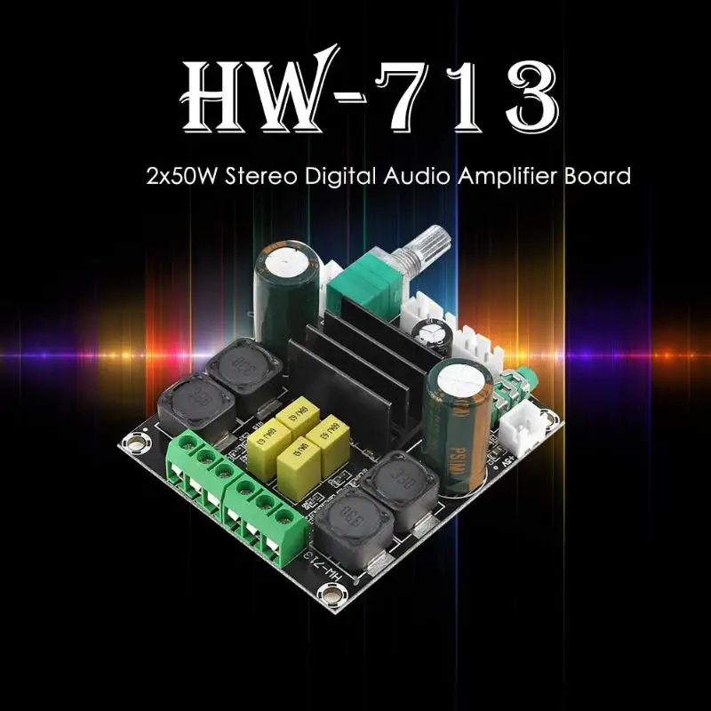 DC12-24V TPA3116D2 двухканальный 2x50 Вт стерео цифровой аудио усилитель мощности доска класса D 100дБ усилитель доска