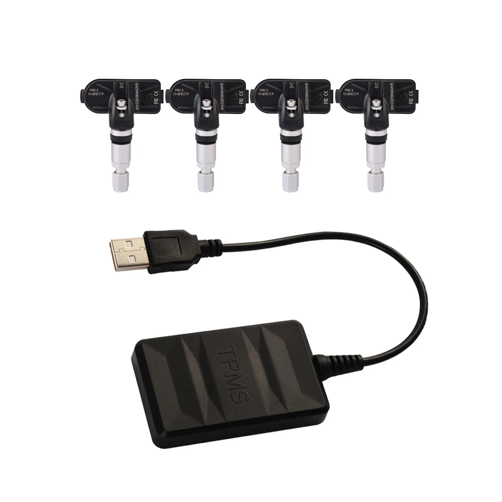 USB TPMS монитор давления в шинах цифровая передача TPMS датчик для Android навигационная система контроля давления в шинах сигнализация