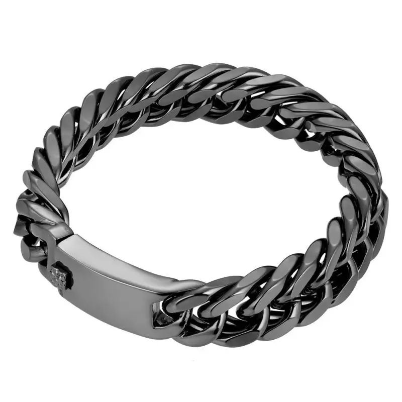 Chain bracelet new trendy Cuban chain bracelet men's bracelet fashion metal gold-plated bolt chain accessories party jewelry