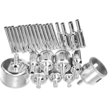 

28Pcs/Set Diamond Drill Bit Hollow Drill Hole Saw Bit 6-50mm for Marble Tile Glass