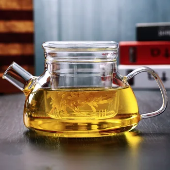 

Handmade Heat-Resistant Glass teapot 700ml Thick Tea Pot Filter Chinese KungFu Tea Teapot cup Afternoon Tea Accessory