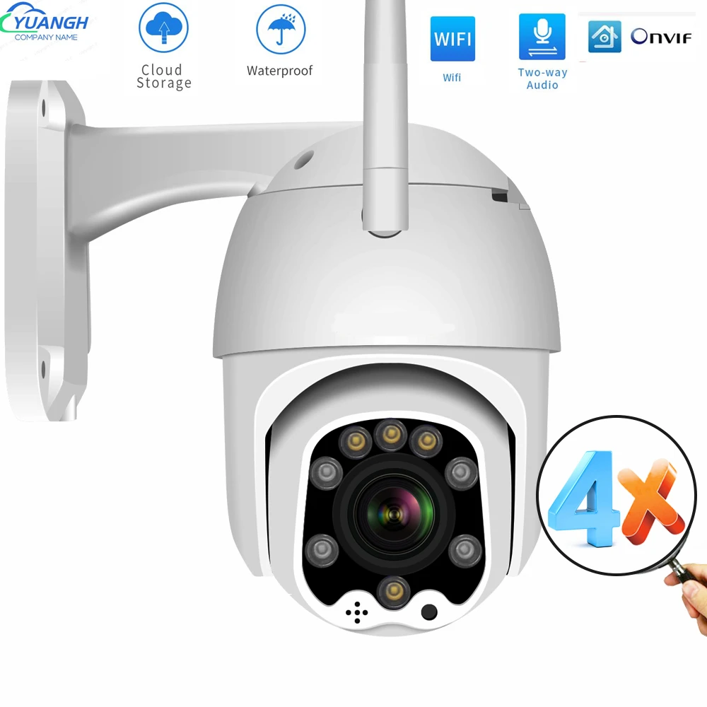 

PTZ Camera WIFI Outdoor 2.8-12mm Lens ONVIF ICSee APP Two Ways AUDIO Waterproof Surveillance CCTV Camera Wireless