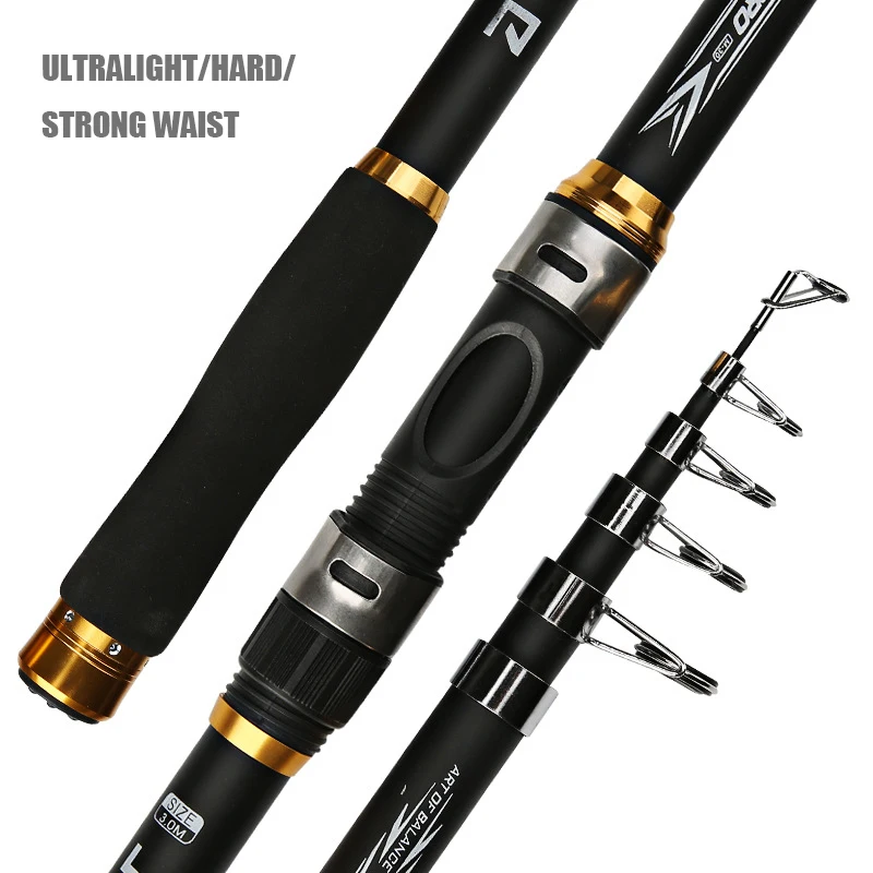 2.1M 3.6M Spinning Feeder Fishing Rod Sea Fish Pole Telescopic Fishing