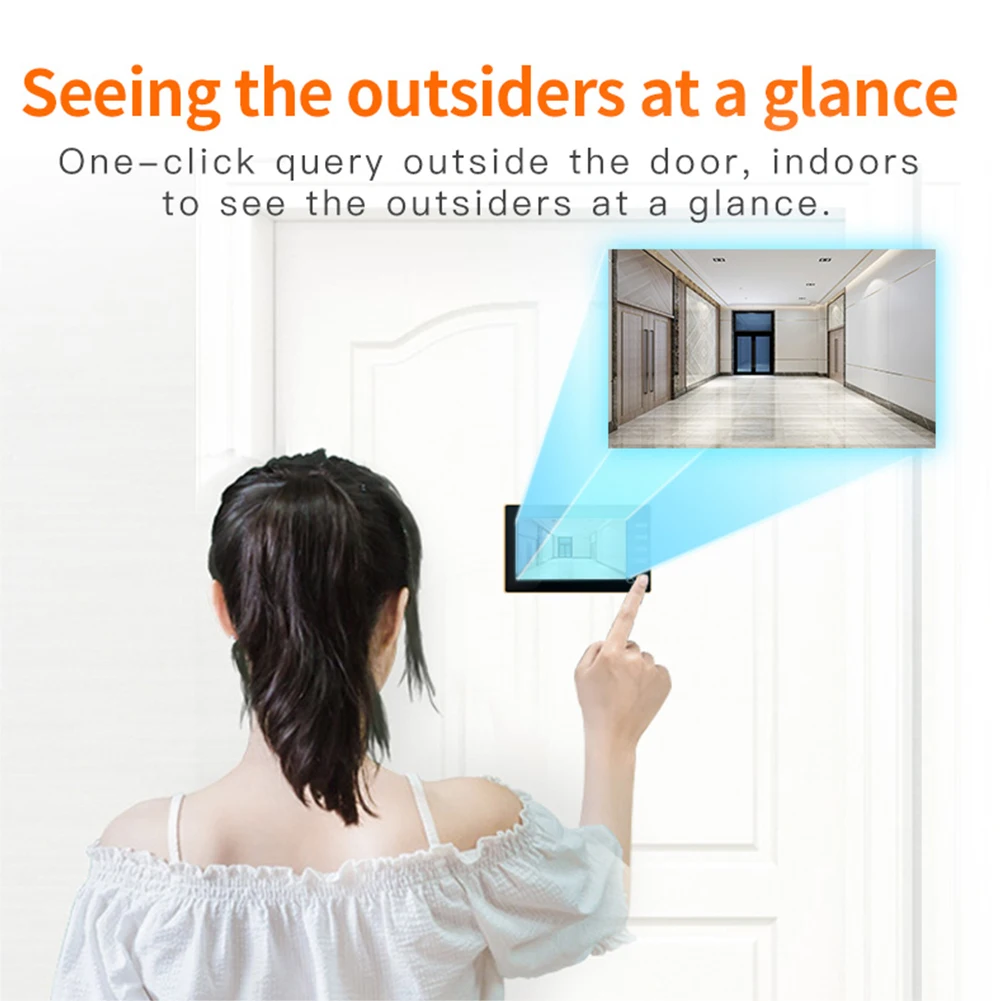 Home Infrared Night Vision Anti-theft 4.3 Inch Motion Sensor Doorbell Professional Peephole Viewer Hotel Camera HD Wide Angle