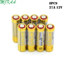 8 шт 12 v G27A A27 27A GP27A A27 L828 V27GA EL812 EL-812 CA22 ALK27A A27BP для дверной звонок дистанционного Управление Сухих Щелочных Батарея