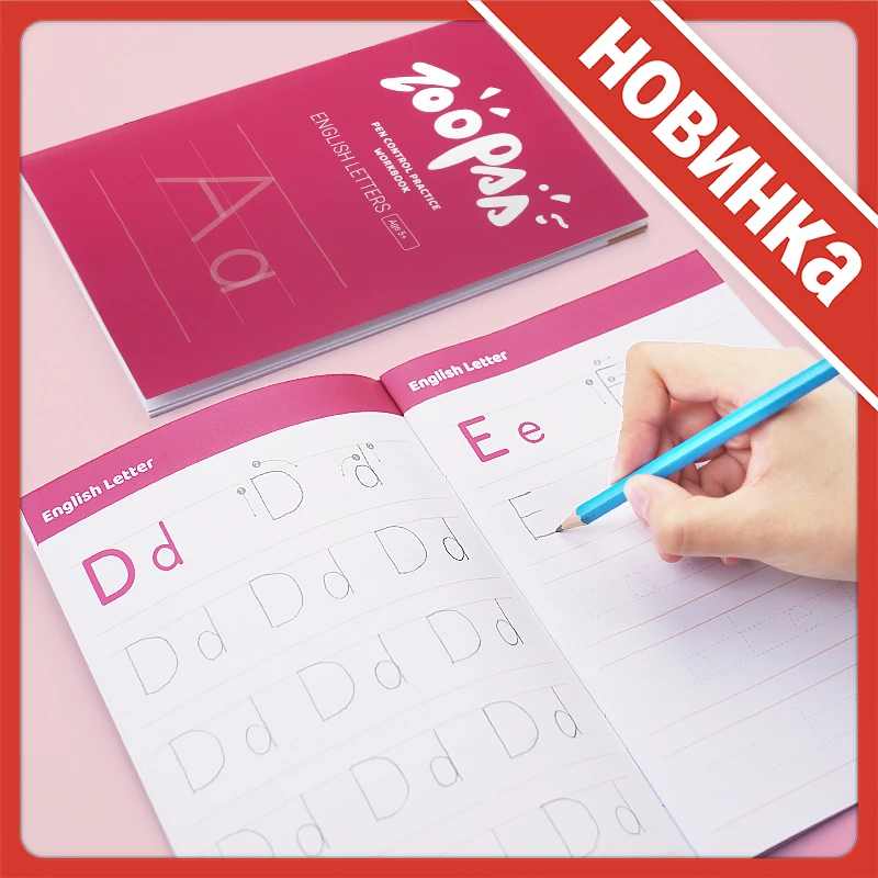 

Zoopaa English Learning Cards Alphabet For Lettering Calligraphy Handwriting Practice Book Learn To Write For Kid Toy From 5