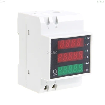 

Din Rail LED AC 80-300V 0-100.0A Multi-function Voltmeter Ammeter Display M03 dropship