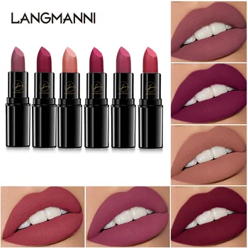 

New Lipstick Maquiagem Make Up Maquillaje Mujer Lipstick Makeup Waterproof Single Matte Lasting Cosmetico TSLM1