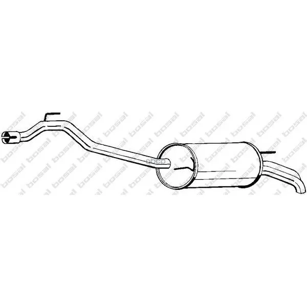 Глушитель Задняя Часть Vw T4 2, 5td 96- Bosal арт. 283469