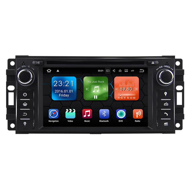 Android 7 12 четырехъядерный автомобильный DVD GPS для Jeep Wrangler Компас Grand Cherokee Commander Liberty
