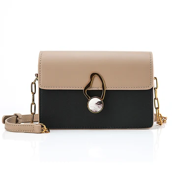 

Women Shoulder Bags Retro Patchwork Candy Colors Chains Mini Bags Women New Fashion One Shoulder Crossbody Bags Flap Street Girl