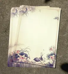 Sui yue fang Древний китайский стиль ретро бумага для письма характеристики красивые антикварные стиль бумага для письма Цин Лотос