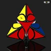 QiYi Mofangge Coin Tetrahedron Pyramid Magic Cube Toy Speed Puzzle Strange shape coin  Newest qiyi pyramind cube 4