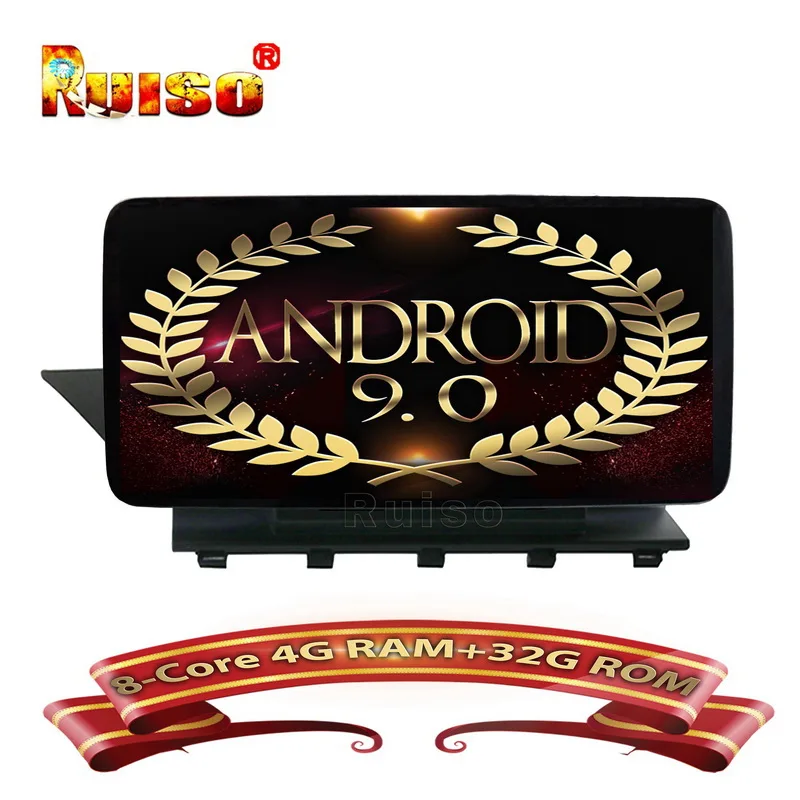 Ruiso 4 Гб ОЗУ + 32 ПЗУ для Benz GLK Class X204 (2008 ~ 2015) Android 9 0 автомобильный DVD плеер gps аудио
