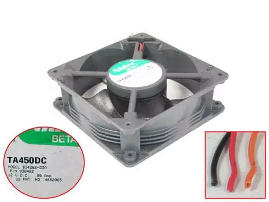 

3-проводной Вентилятор охлаждения сервера Nidec B34262-33A DC 12V 0.8A 120x120x38 мм