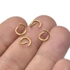 Aiovlo 100pcs/lot Gold Stainless Steel Open Jump Rings Direct 4/5/6mm Split Rings Connectors for DIY Ewelry Findings Making ► Photo 3/6