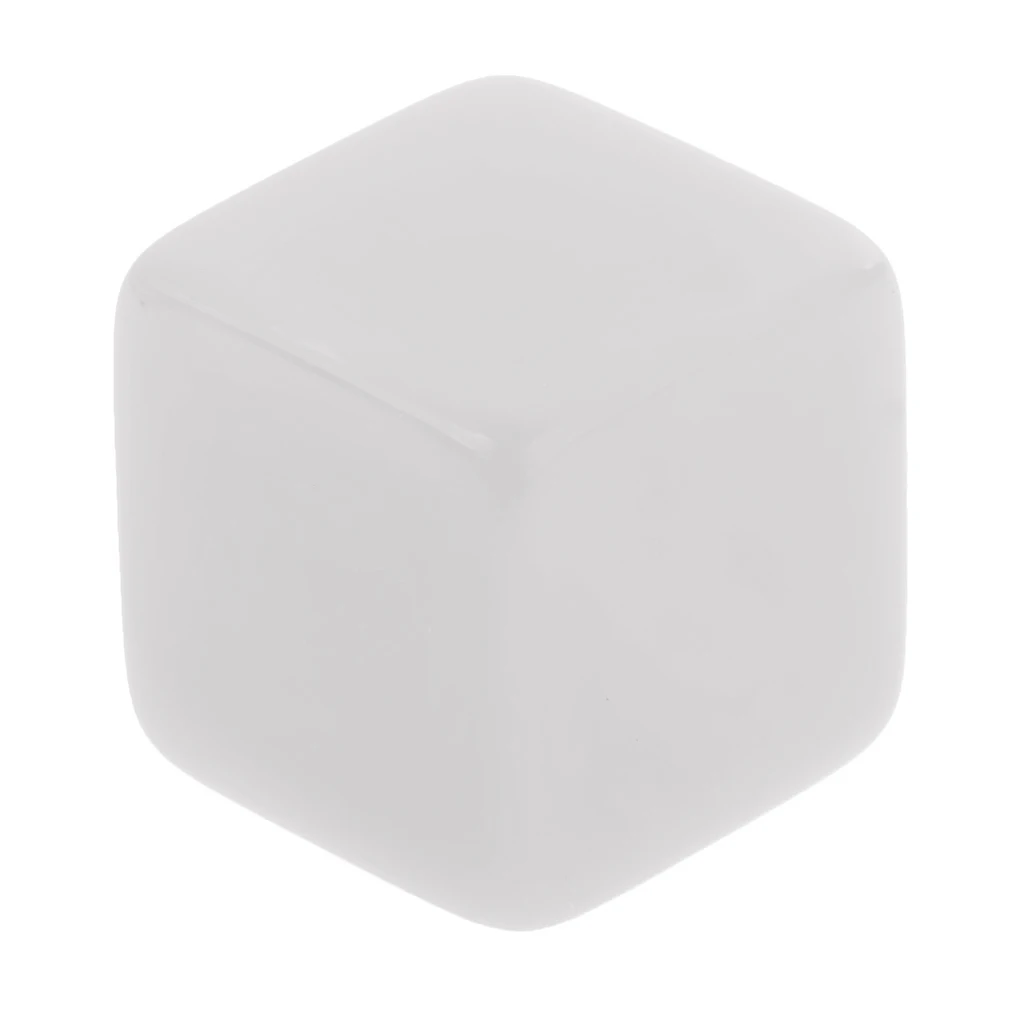 25pcs Blank Dice 6 Sided D6 Dice Set For D&D RPG Party Playing Game Dice Toys