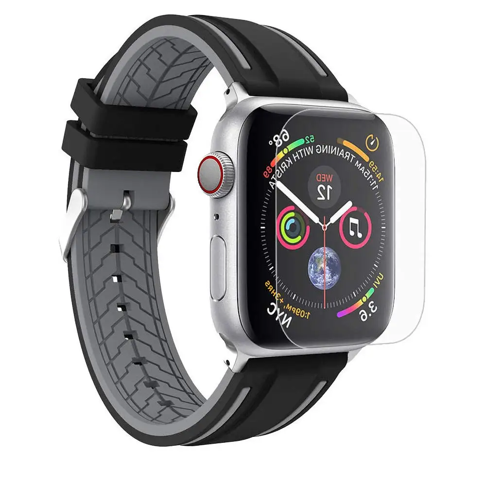 Полная защитная пленка для Apple watch защита экрана 2D чехол 42 мм 44 40 38 iwatch 4 3 2 1 мягкие