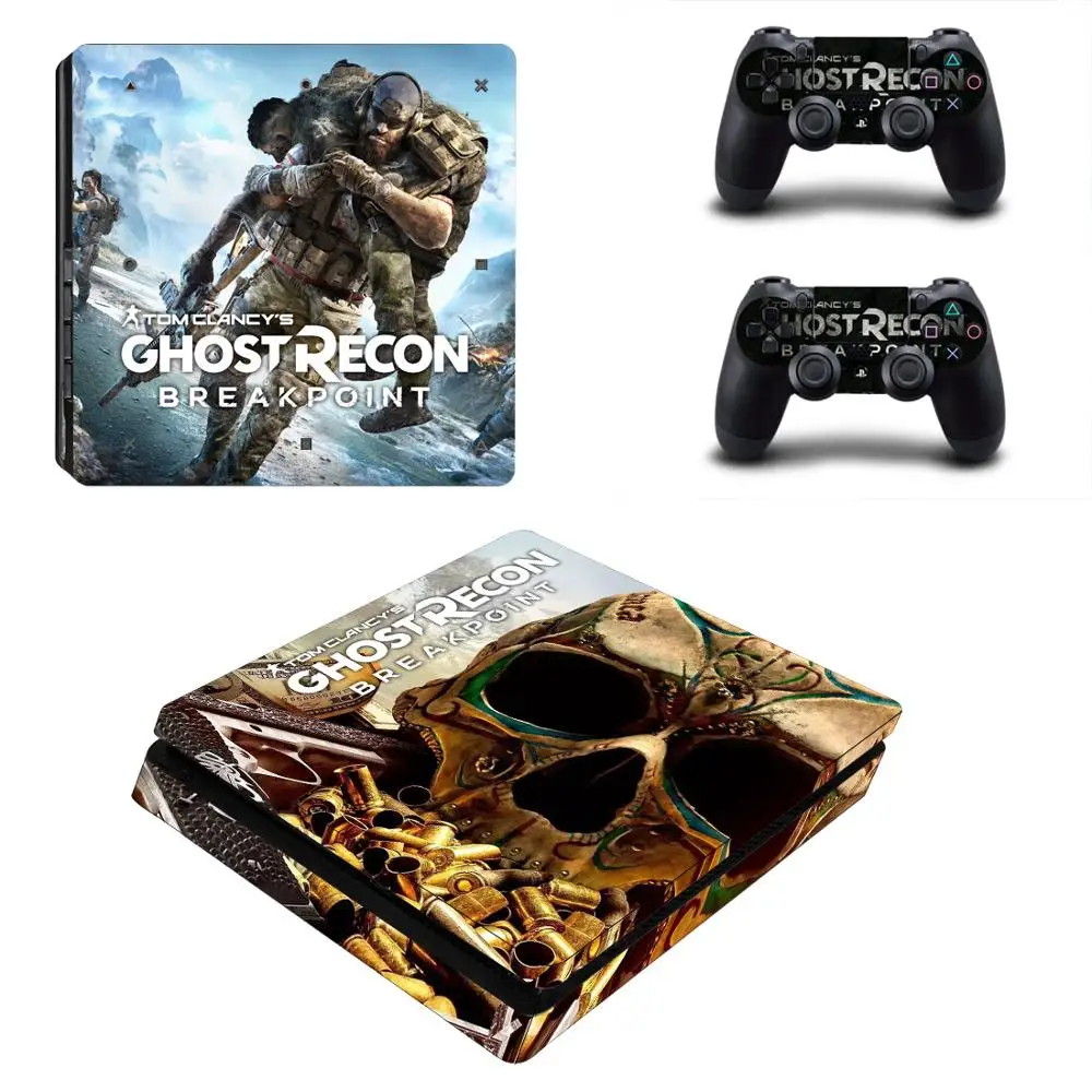 YSP4S-3605 Tom Clancy's Ghost Recon: Breakpoint PS4 Slim sticker Play station 4 стикер кожи для playstation 4 PS4 Slim консоль и контроллер - Цвет: YSP4S-3605