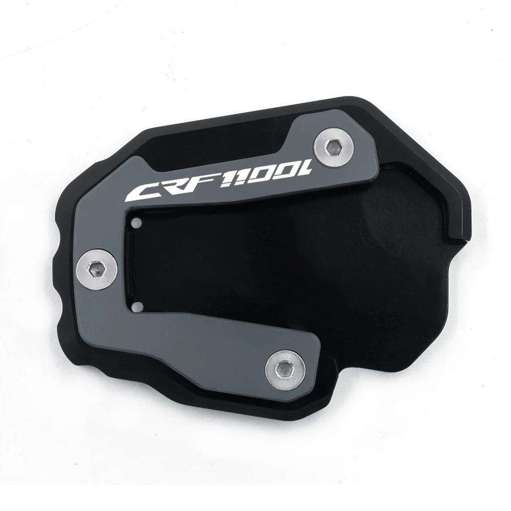 kickstand cnc pé suporte lateral extensão base ampliador placa almofada para honda crf áfrica twin adv esportes dct