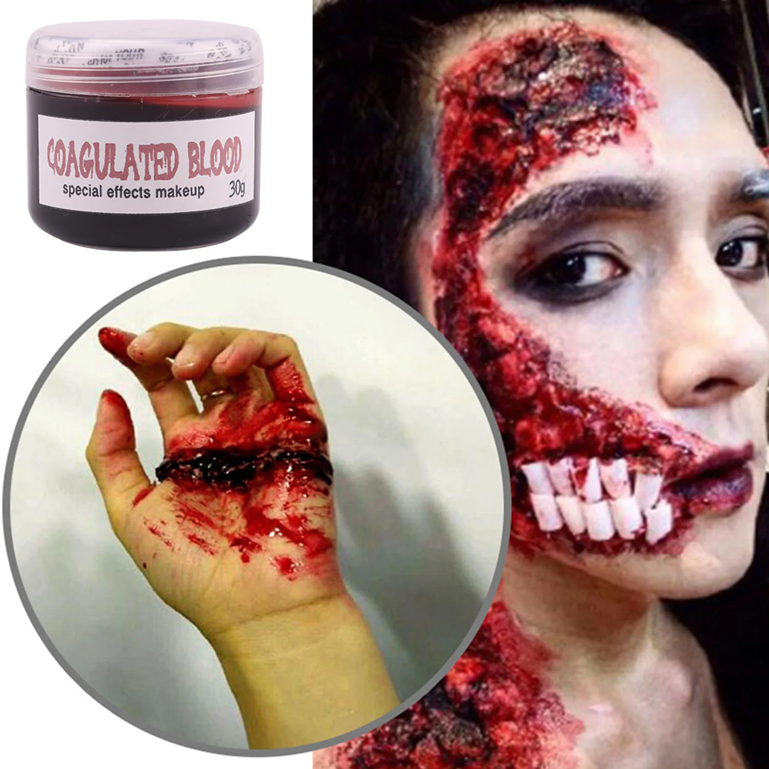 Набор для макияжа со специальным эффектом на хэллоуин 60 г шпатель шрамом воска 30