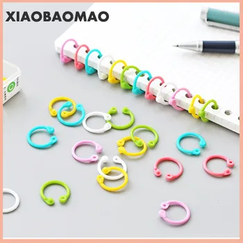 

Colorful Plastic Circle Ring Multi-Function Creative Loose-Leaf Binder Ring For DIY Album Book Binder Hoops Office Binding Rings