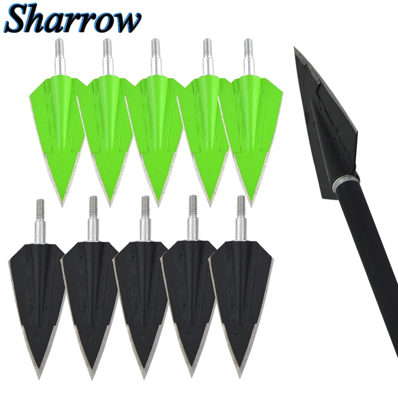 

12pcs/lot Broadhead Hunting Arrow head Recurve Compound Bow Crossbow Slingshot Stainless Steel Arrowheads arrow shaft Universal