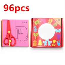 Детские игрушки 48 шт./компл. дети мультфильм Цвет Бумага складывания и резки игрушки Дети Kingergarden художественных промыслов DIY Развивающие игрушки для детей на день рождения